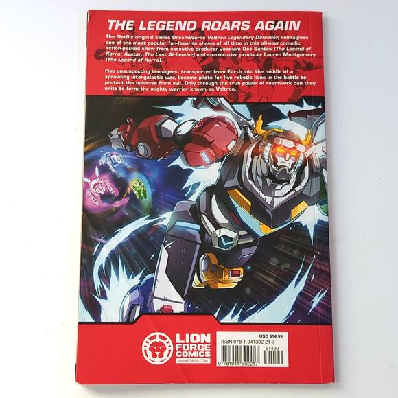 DreamWorks Voltron Legendary Defender Vol 1 TPB Graphic Novel 2017 - Picture 2 of 4